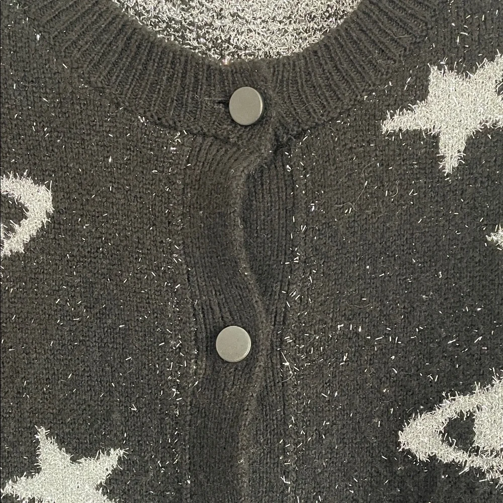 Zara Metallic thread Knit Cardigan - Picture 4 of 4